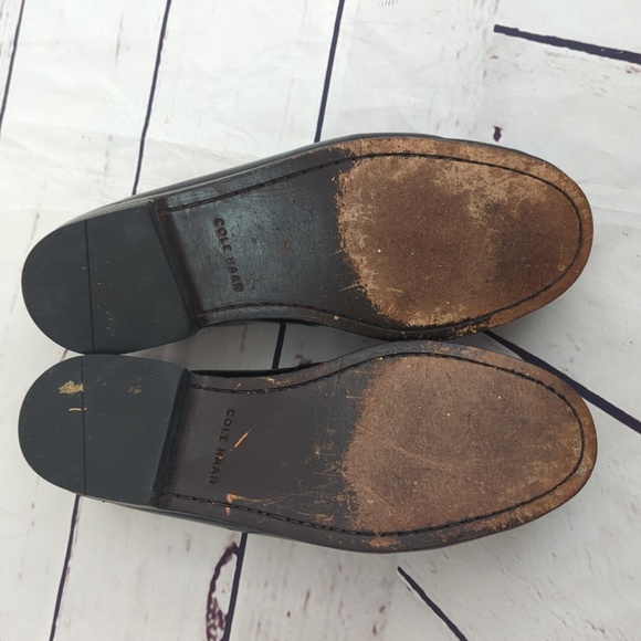 Cole Haan Pinch Shawl Bow II black leather loafers, shoes, CO2691, men's 9.5 D - Picture 8 of 12